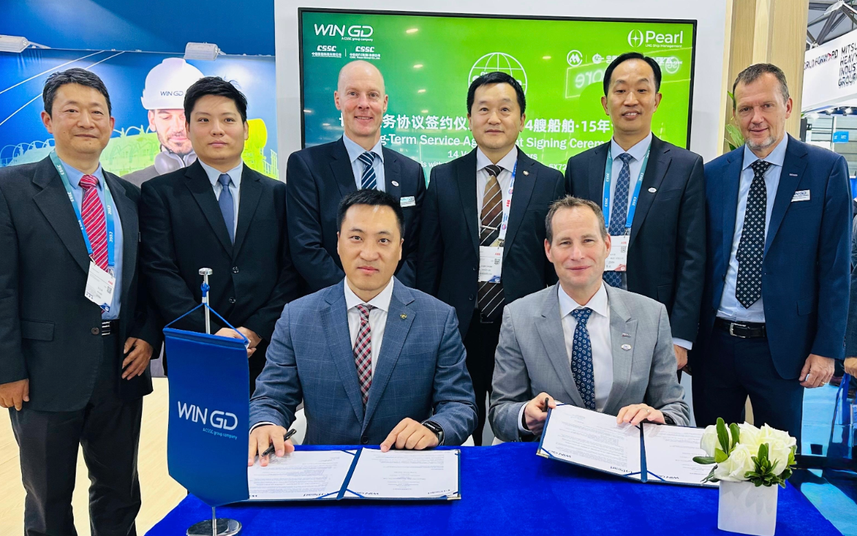 WinGD and OPearl LNG Ship Management Sign 15-Year Service Deal for Fleet Reliability